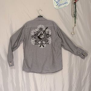 Black checkered Red Camel rocker long sleeve